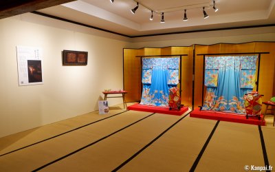 Gion Kagai Art Museum (Kyoto), exposition de kimonos de Maiko et Geiko