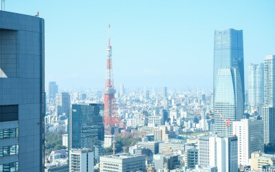 The Royal Park Hotel Iconic Tokyo Shiodome, vue panoramique la tour de Tokyo et le mont Fuji