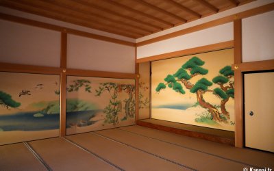 Château de Nagoya, Honmaru Goten, peintures de l'école Kano