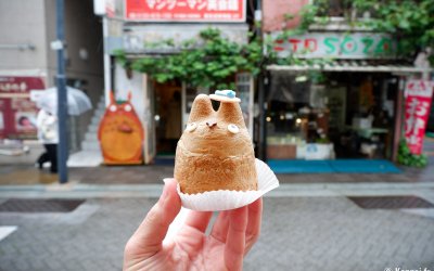 Shirohige’s Cream Puff Factory Kichijoji (Tokyo), chou à la crème Totoro parfum chocolat