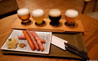Yebisu Brewery Tokyo, Plateau de dégustation de 4 bières 