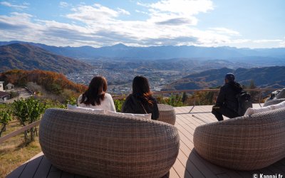 Nagatoro (Saitama), Vue sur les montagnes depuis l'observatoire du Mont Hodo-san