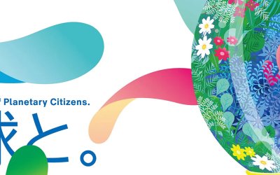GREEN×EXPO 2027, affiche officielle avec la mascotte Tunk-Tunk