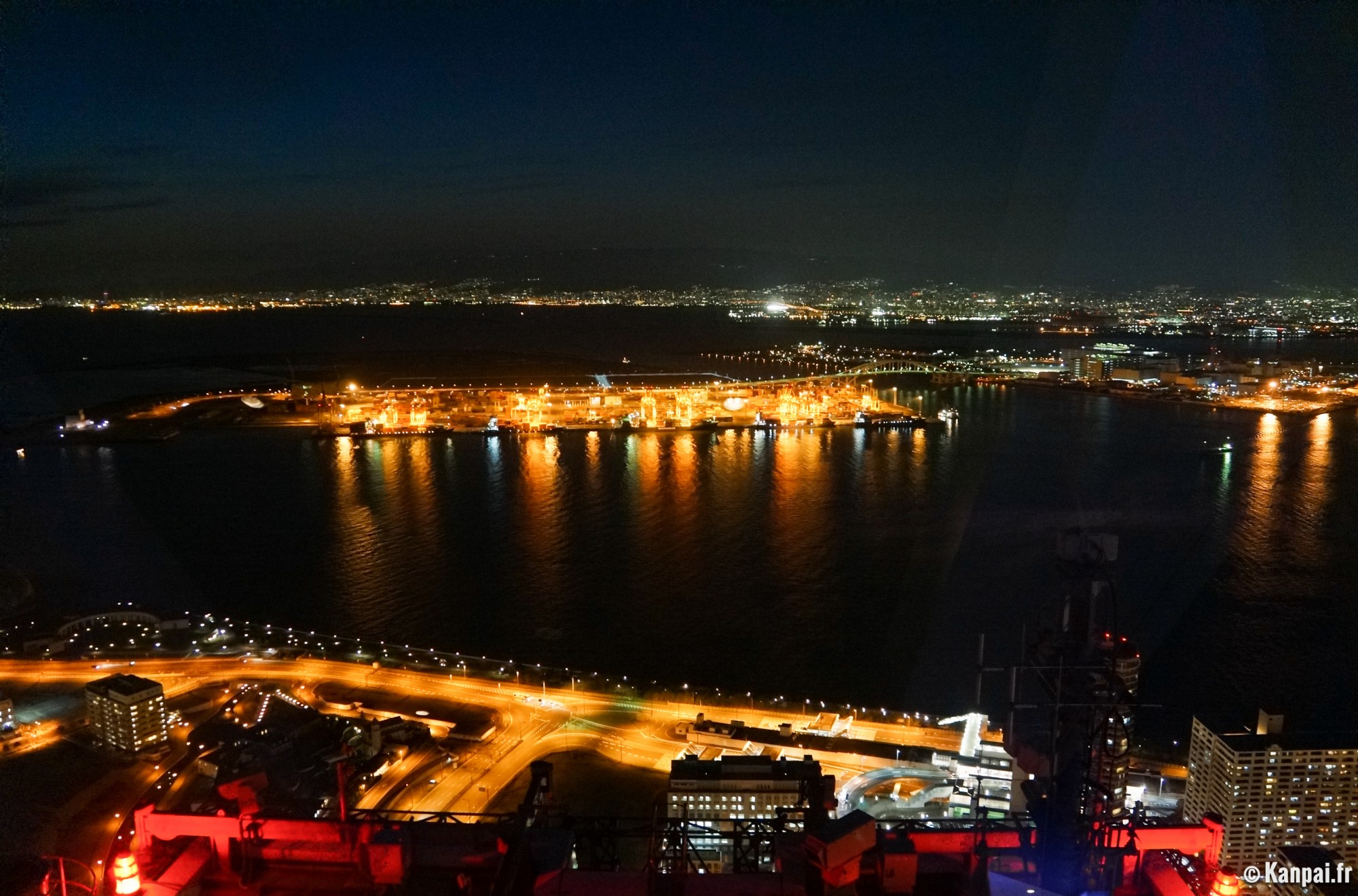 Baie d'Osaka L'ouest de la ville, son port et alentours