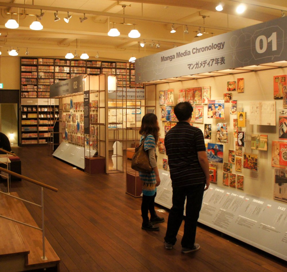 Musée International du Manga à Kyoto, Exposition permanente