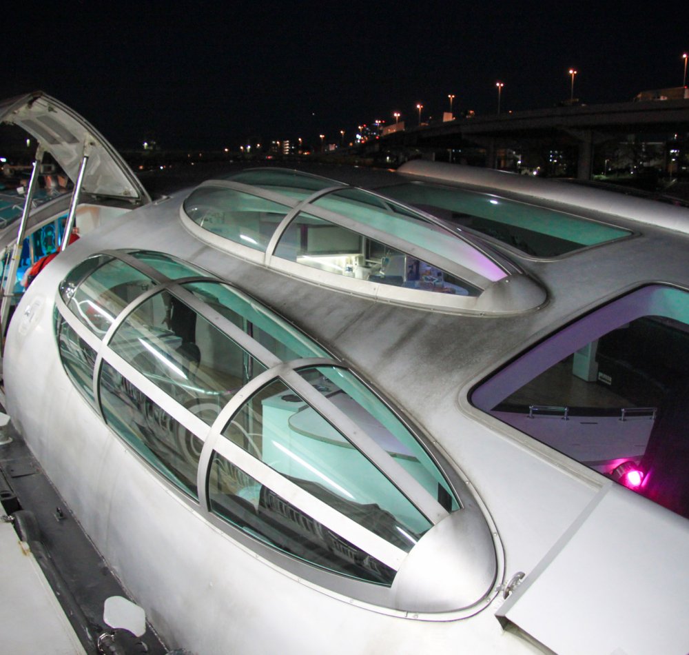 Croisière Himiko (Tokyo), intérieur du bateau de nuit