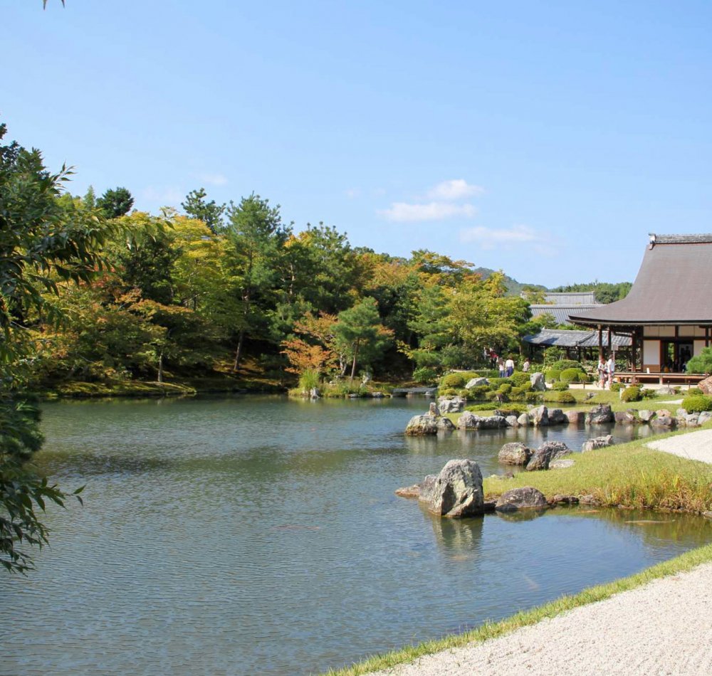 Tenryu-ji (Arashiyama, Kyoto), jardin zen et enceinte du temple