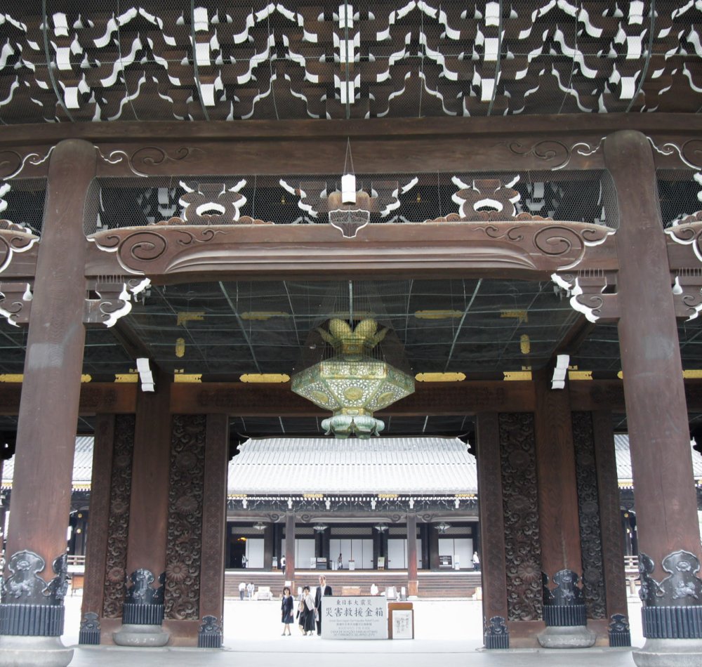 Higashi Hongan-ji (Kyoto), Espace d'exposition dédié aux rénovations Higashi Hongan-ji (Kyoto), Espace d'exposition dédié aux rénovations