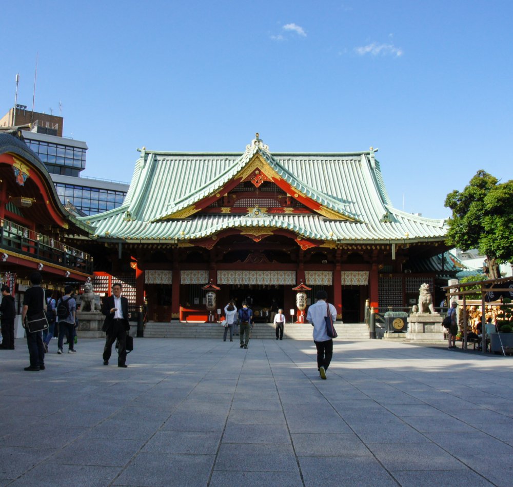 Pavillon principal de Kanda Myojin à Tokyo