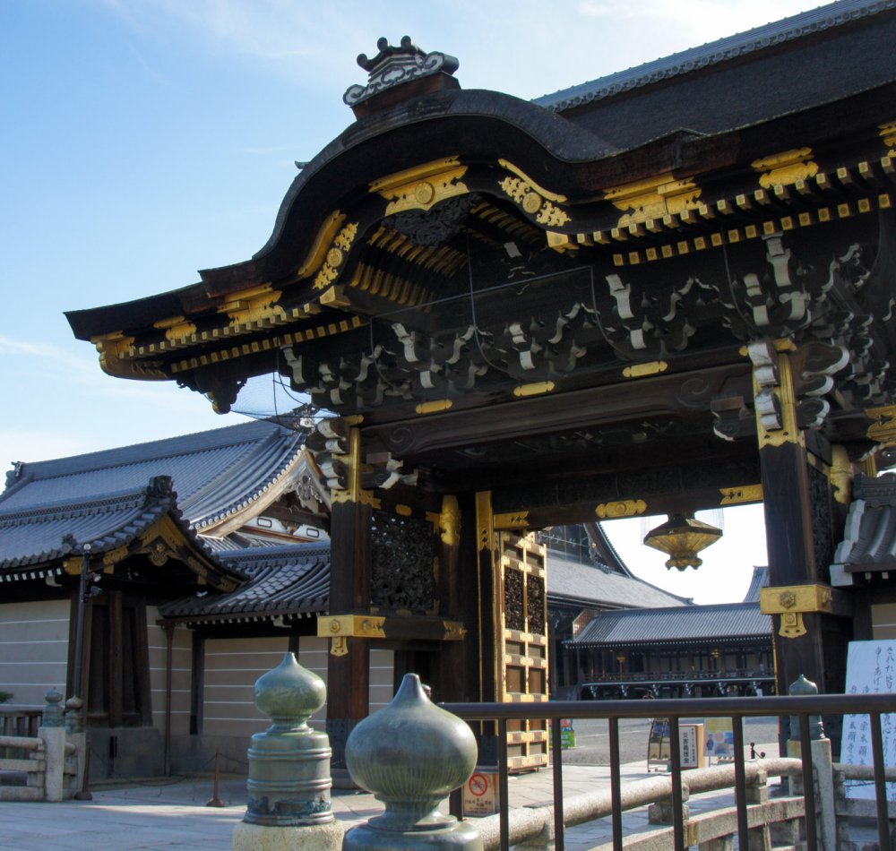 Nishi Hongan-ji (Kyoto), vue intérieure de l'Amida-do