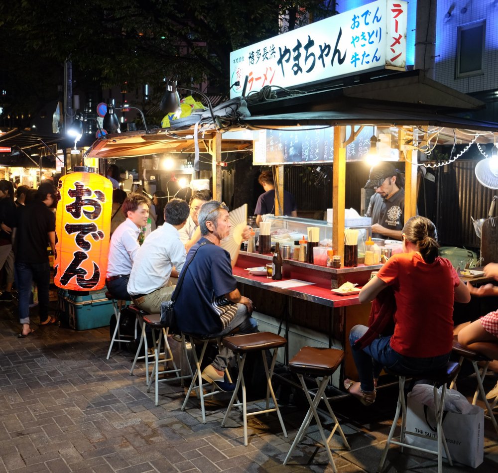 Stand de nourriture yatai à Tenjin (Fukuoka)