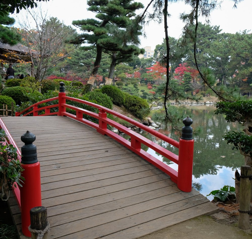 Jardin Shukkei-en dans le centre-ville d'Hiroshima