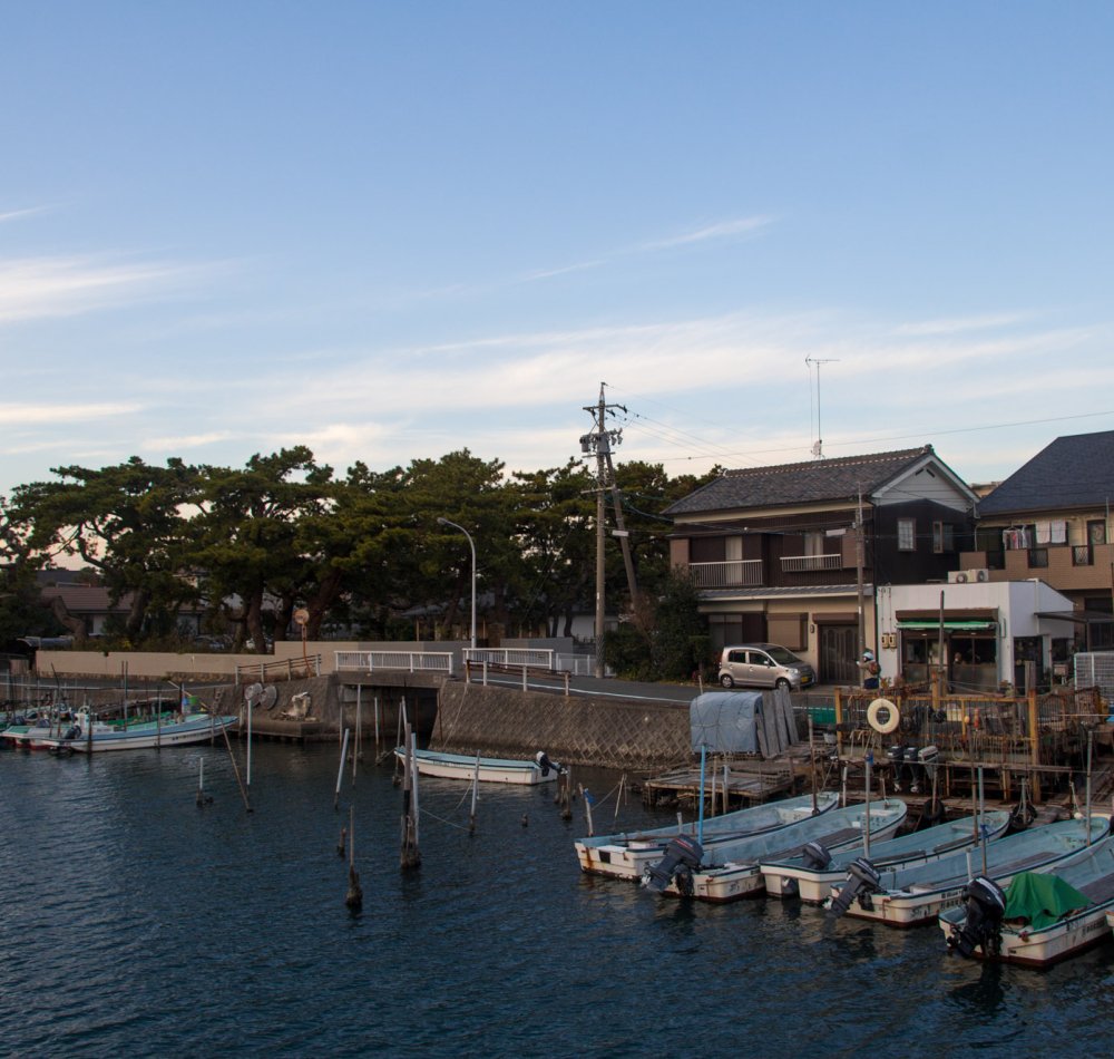 Coucher de soleil sur torii de Bentenjima
