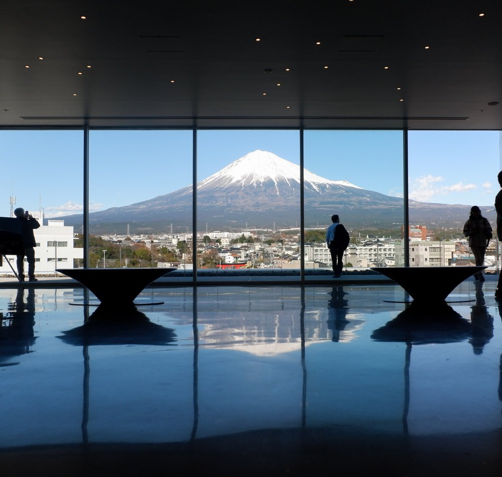 Vue sur le Mont Fuji depuis Mt. Fuji World Heritage Centre (Shizuoka)