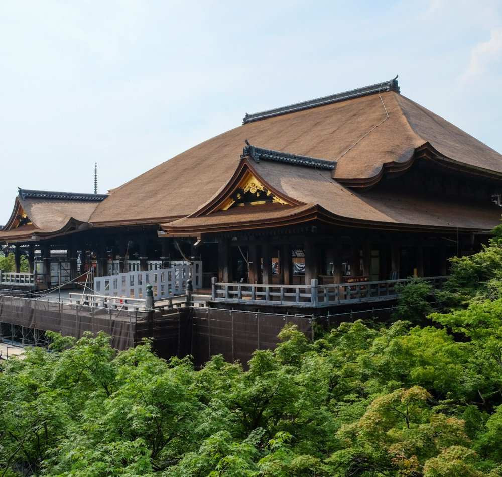 Kiyomizu-dera en février 2020, après rénovation Kiyomizu-dera en février 2020, après rénovation