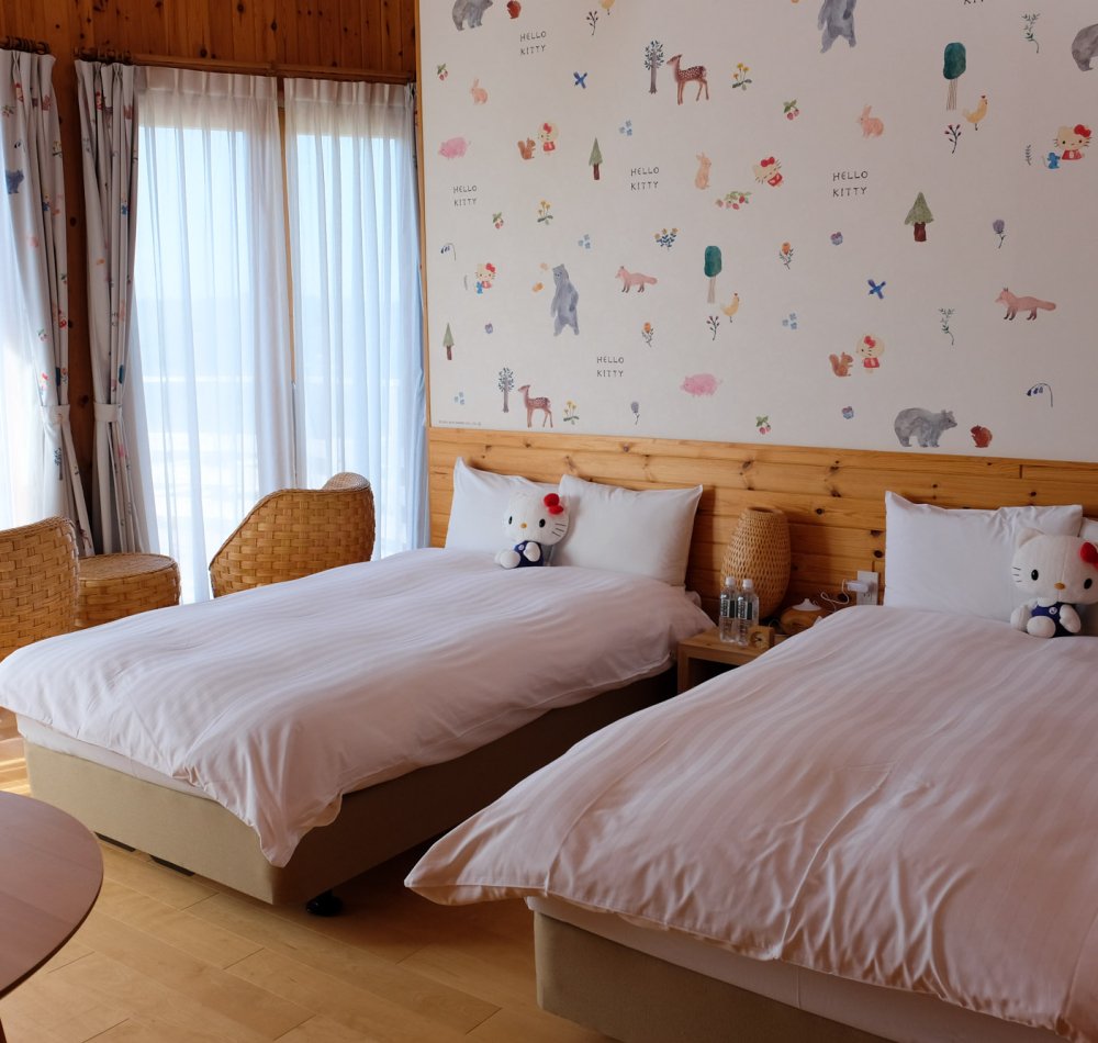 Hôtel Grand Chariot (Awaji), chambre Naruto Hokage Villa, lits à l'occidentale