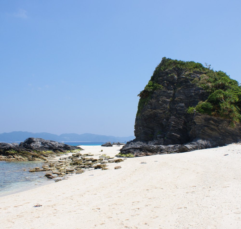 Zamami (Okinawa), Plage de sable blanc