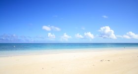 Ile de Kume-jima à Okinawa, Plage de sable blanc