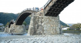 Iwakuni, Pont Kintai-kyo de nuit