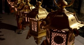 Nara, Kasuga Taisha, Setsubun Mantoro, Allée des lanternes de pierre