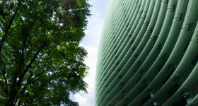 Vue tirée de l'anime Your Name au centre national des Arts de Tokyo