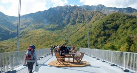 Téléphérique de Tateyama entre Daikanbo et Kurobedaira