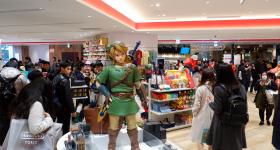 Magasin Nintendo TOKYO et statue Link au Shibuya PARCO
