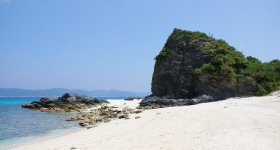 Zamami (Okinawa), Plage de sable blanc