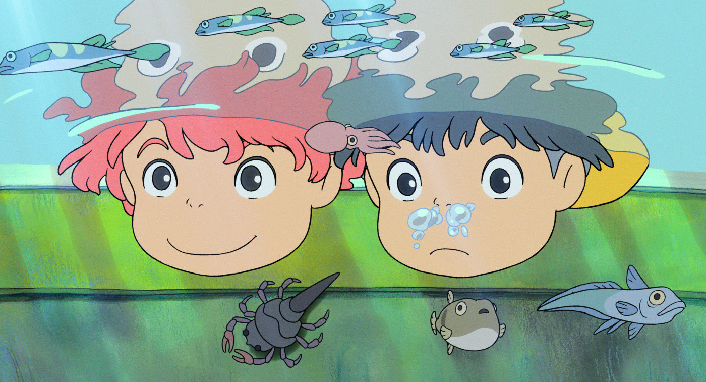 Carnet de notes Ponyo & Sosuke - Ponyo sur la falaise