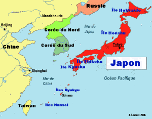 Tokyo carte du monde